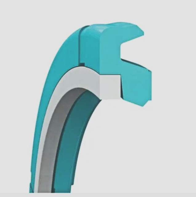Integrated-Backup-Ring High-pressure Single-Acting Hydraulic Rod Seal Reciprocating Seal PU PA Material for Heavy-Duty Applications
