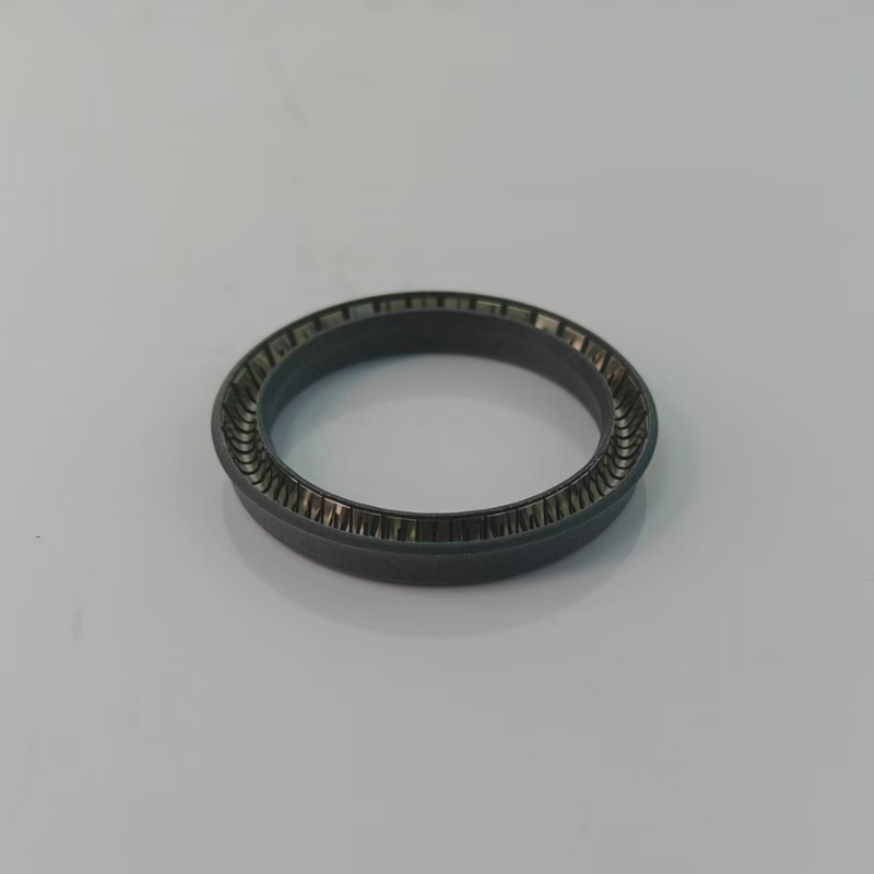 MF Series Hydraulic Rod Seal High-pressure Single-Acting PTFE U-Cup with V-Shaped Spring Reciprocating Seal for Hydraulic Application
