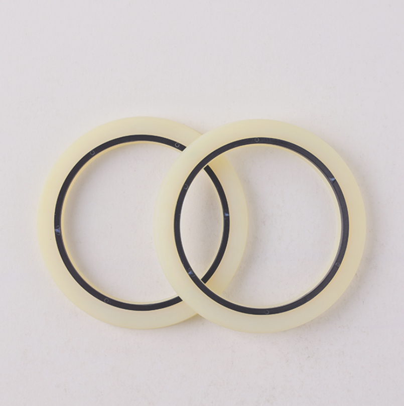 Integrated-Backup-Ring High-pressure Single-Acting Hydraulic Rod Seal Reciprocating Seal PU PA Material for Heavy-Duty Applications