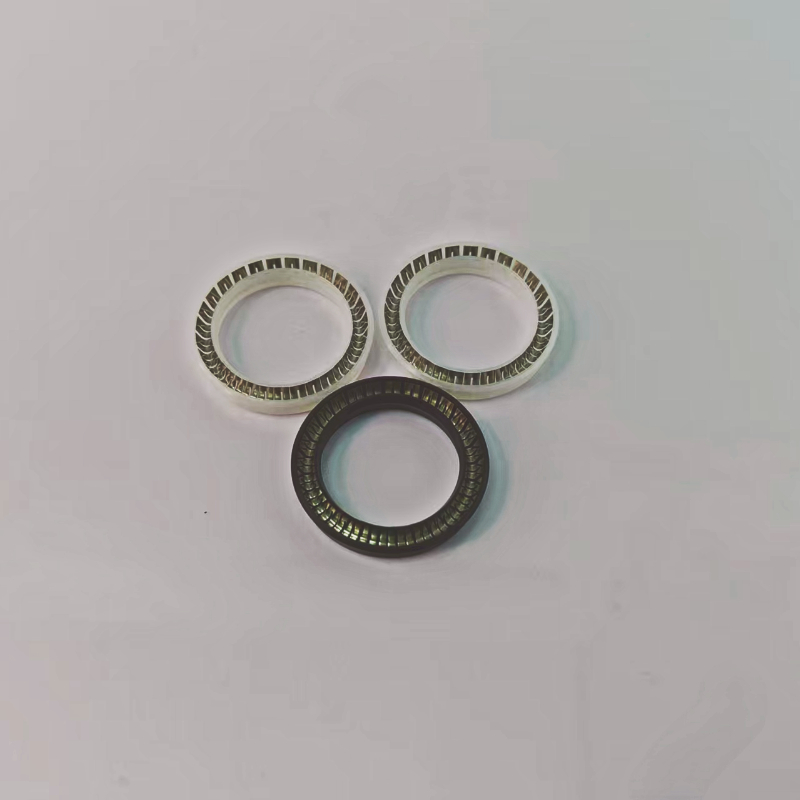MF Series Hydraulic Rod Seal High-pressure Single-Acting PTFE U-Cup with V-Shaped Spring Reciprocating Seal for Hydraulic Application